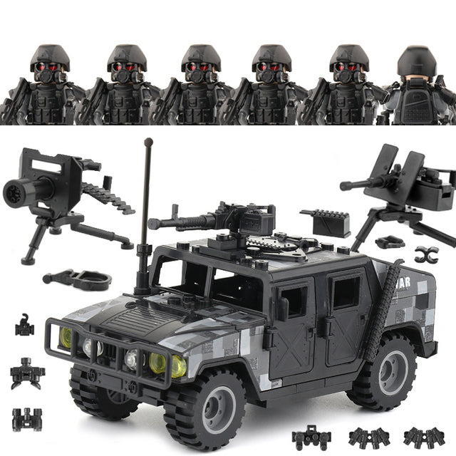 22-teiliges Set für Soldaten Mini Figuren SWAT Team Polizei
