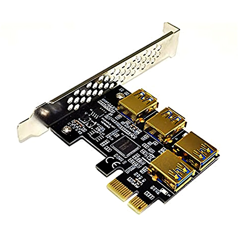 4 pcs. PCI-E 1x-16x Riser 009S Adapter for BTC Bitcoin Miner