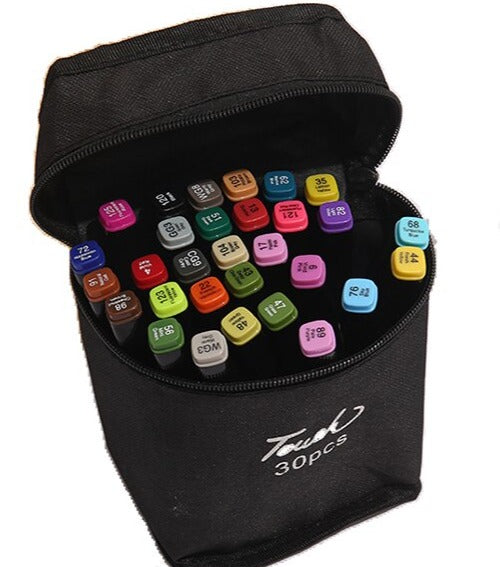 30-60-80-168 waterproof acrylic felt-tip pens Touch Sweet + carrying case
