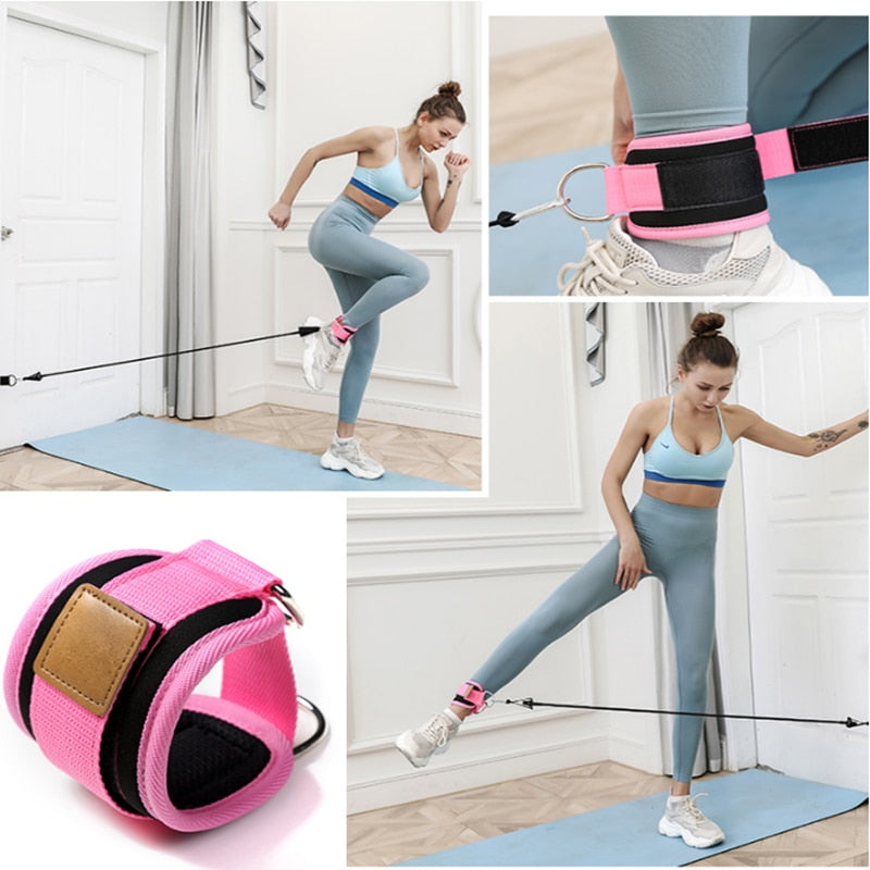 Resistance-Bands-with-Ankle-Straps-Cuff-with-Cable-for-Attachment-Booty-Butt-Thigh-Leg-Pulley-Strap-Lifting-Fitness-Exercise