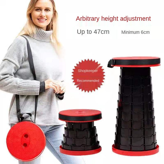 Retractable Stool Folding Stool Outdoor Portable Stool Folding Chair Camping Stool