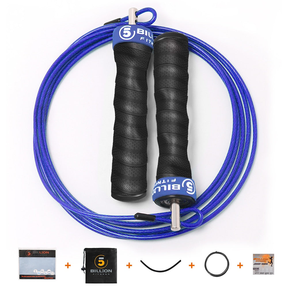 Crossfit-Jump-Rope-Speed-&-Weighted-Jump-Ropes-Adjustable-Wire-Skipping-Rope-with-Extra-Cable-Ball-Bearings-Anti-Slip-Handle