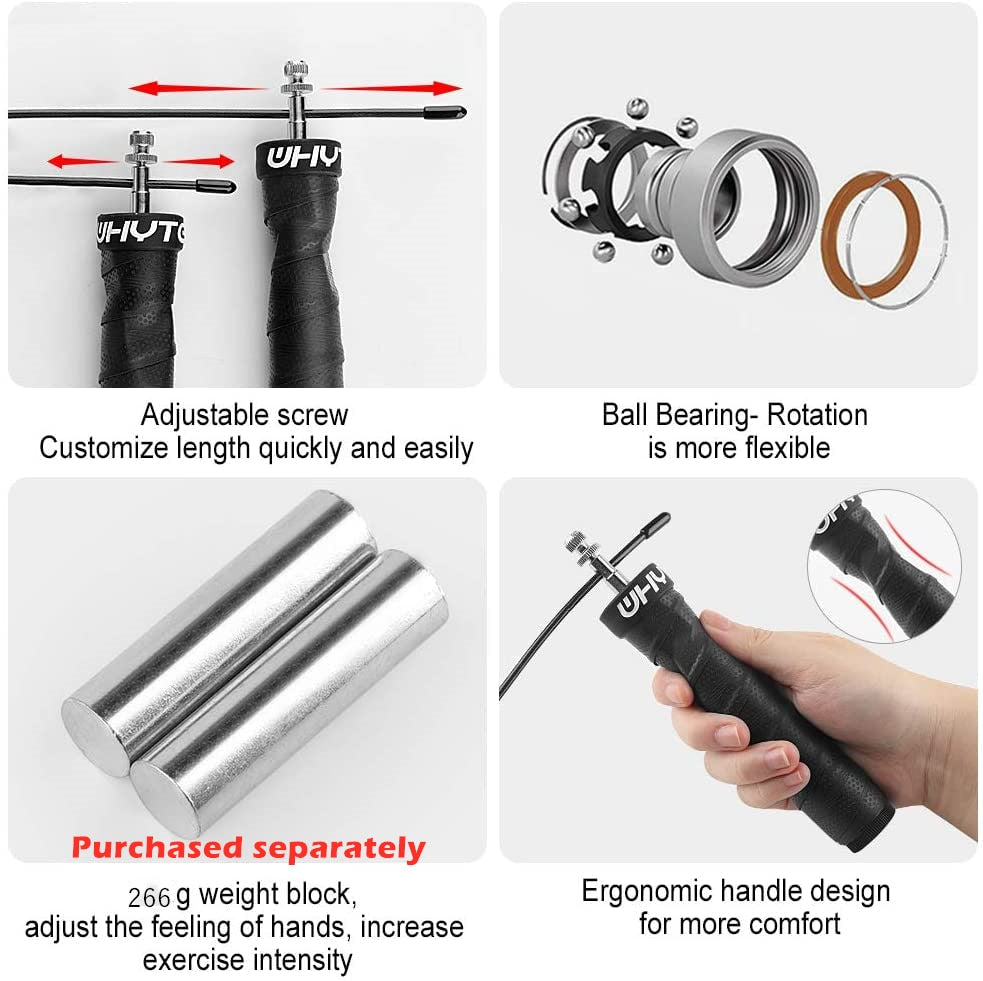 2.5/3.4mm-Fitness-Speed-Jump-Rope-Crossfit-Skipping-Ropes-Weighted-Jumping-Excise-Workout-with-Ball-Bearings-Anti-Slip-Handles
