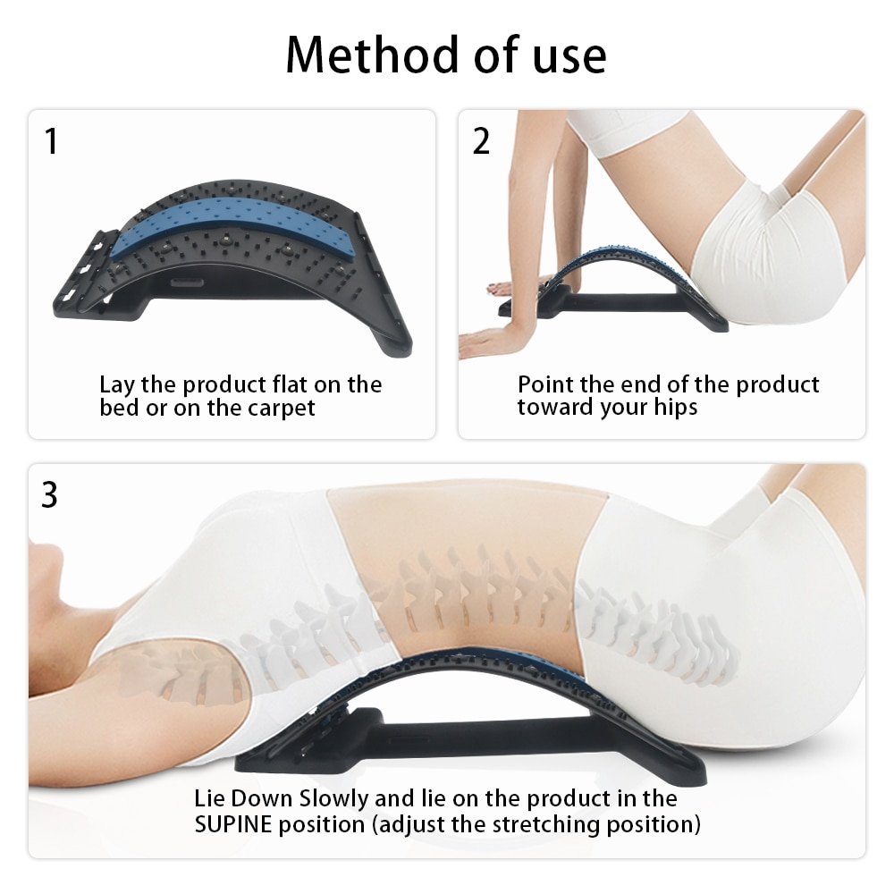 Magnetische-Therapie-Rückenmassagegerät-Stretcher-Hals-und-Wirbelsäule-Unterstützung