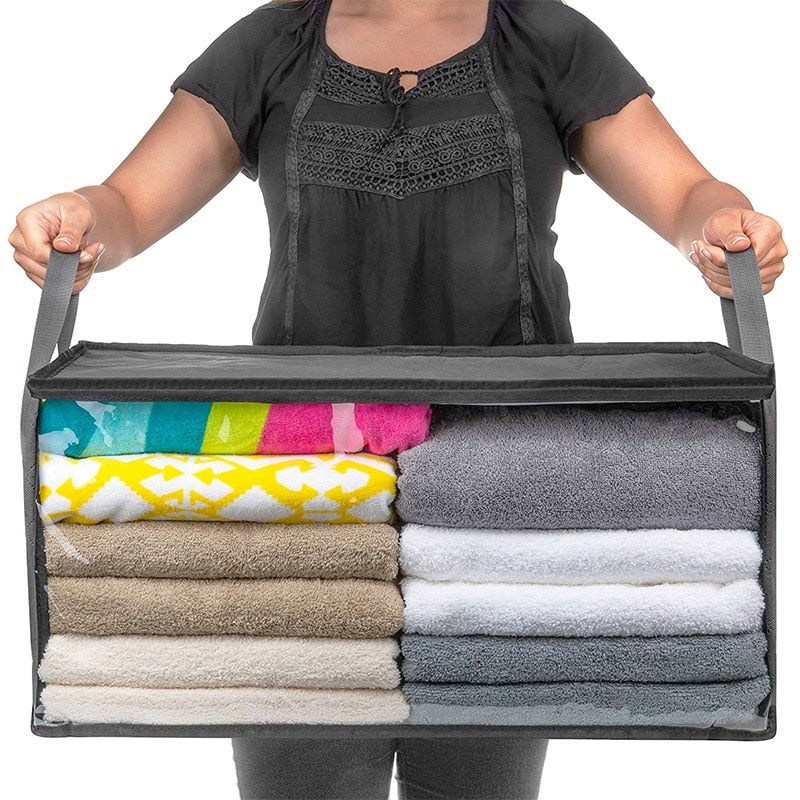 Faltbare-Tröster-Lagerung-Tasche-Haushalt-Kleidung-