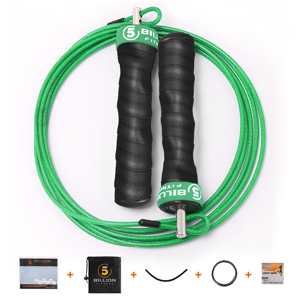 Crossfit-Jump-Rope-Speed-&-Weighted-Jump-Ropes-Adjustable-Wire-Skipping-Rope-with-Extra-Cable-Ball-Bearings-Anti-Slip-Handle