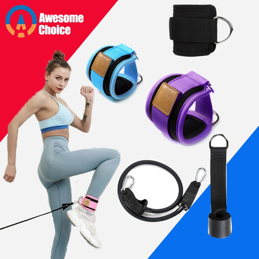 Resistance-Bands-with-Ankle-Straps-Cuff-with-Cable-for-Attachment-Booty-Butt-Thigh-Leg-Pulley-Strap-Lifting-Fitness-Exercise