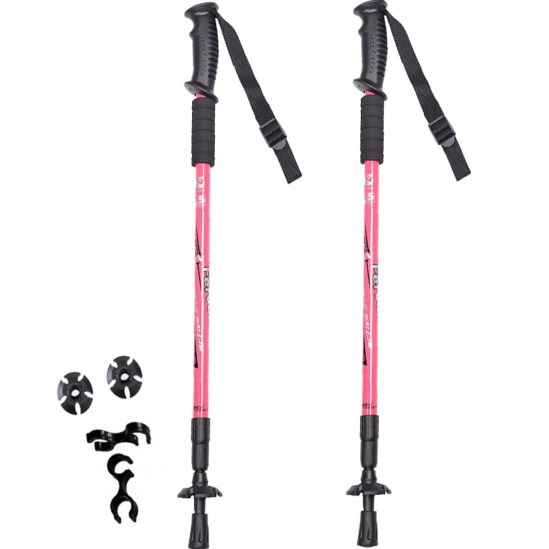2pcs/lot-Nordic-Walking-Poles-Adjustable-Trekking-Poles-Telescopic-Scandinavian-Walking-Sticks-Anti-Shock-Hiking-Stick