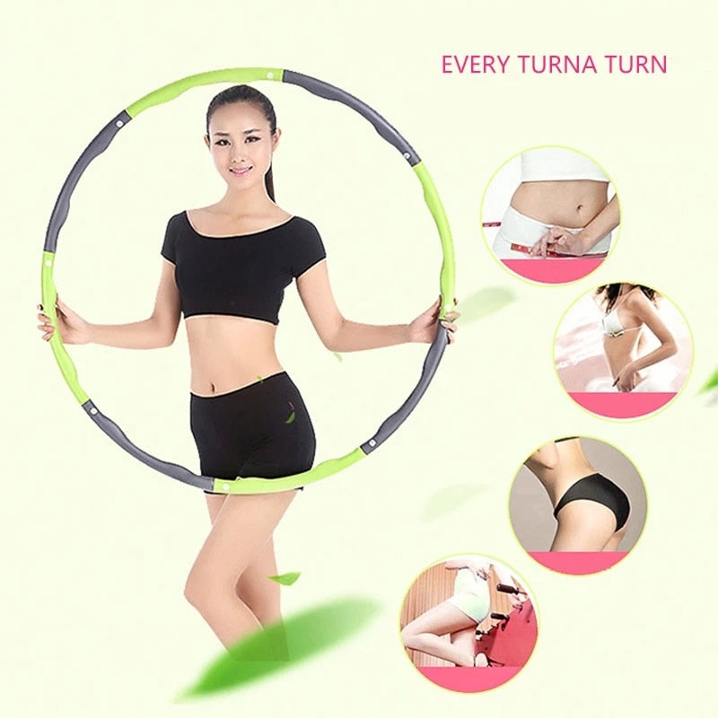 Gewichtete-Hula-Hoop-Bauchübung-Fitness-Kernkraft-Hoola
