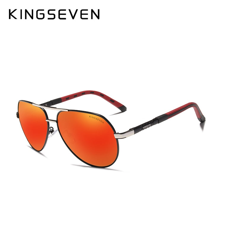 KINGSEVEN Vintage Sonnenbrille polarisiert Aluminium