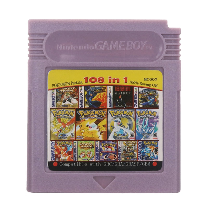Nintendo GBC Console Card 108 in 1 English – ZuZuch