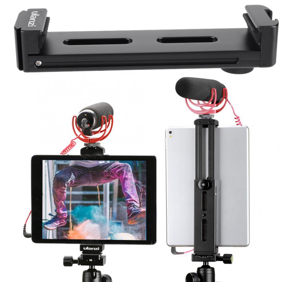 Ulanzi-U-Pad-Pro-Aluminium-Tablet-Tripod-Mount-Holder-Clamp-w-Cold-Shoe-for-iPad-Pro-iPad-Mini-Air-Huawei-PC-to-Boya-BY-MM1-Mic