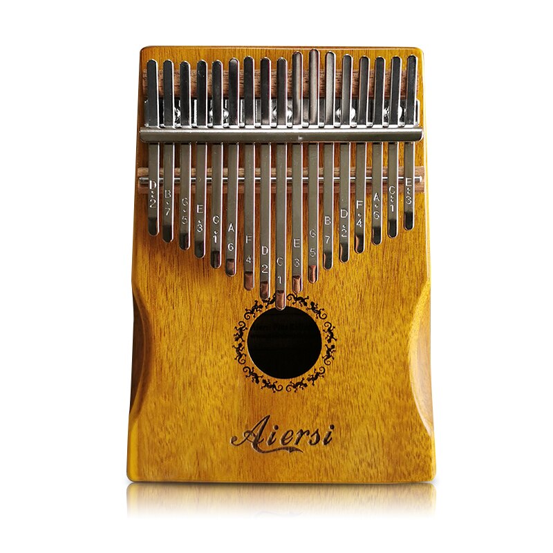 Aiersi-Solid-Koa-17-Keys-Gecko-Kalimba-Thumb-Piano-Calimba-Musical-gift-with-Song-instruction-book-Tune-Hammer-and-bag