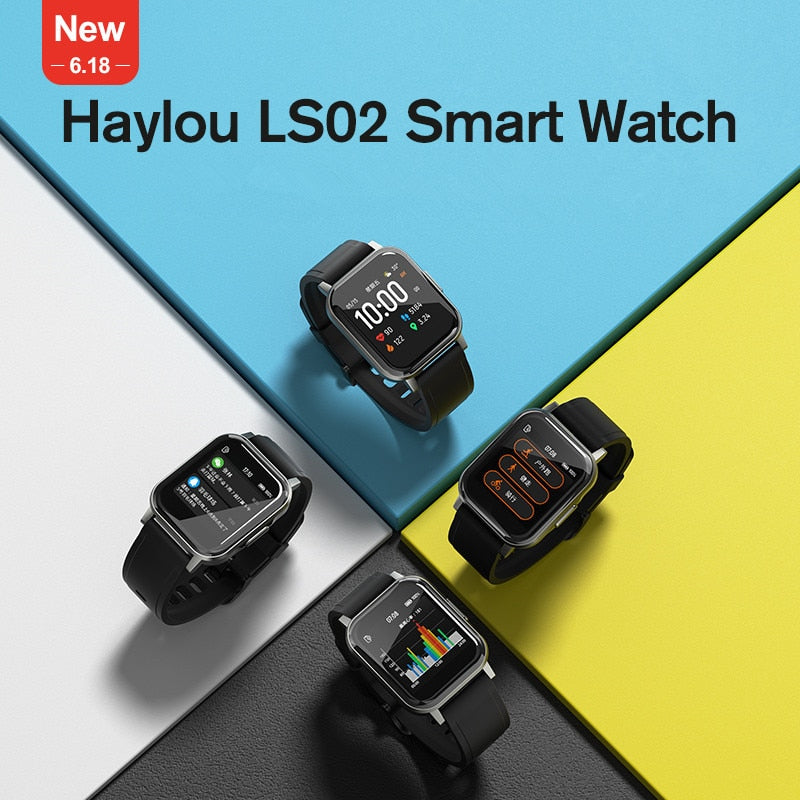 Haylou-Solar-Mini-Haylou-LS02-Smart-Watch,IP68-Waterproof-,12-Sport-Models,Bluetooth-5.0-Sport-Heart-Rate-Monito,English-Version