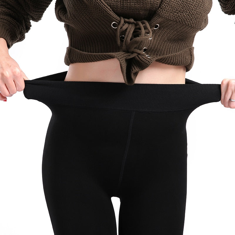 Warme-Fleece-Leggings