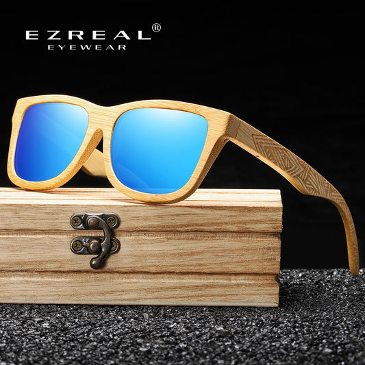 Handgefertigte Bambus-Sonnenbrille aus Holz