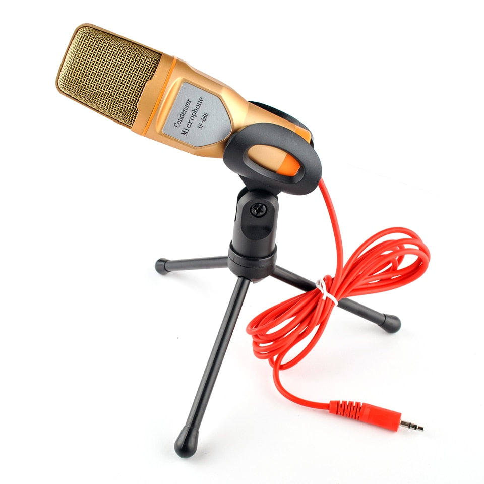 Neue-Kondensatormikrofon-3,5-mm-Stecker-Home-Stereo-MIC-Desktop-mit-Stativ