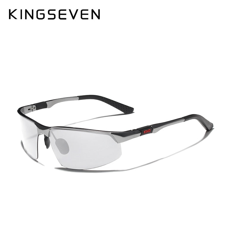 KINGSEVEN aluminum sunglasses polarized vintage black driving Oculos De Sol Masculino