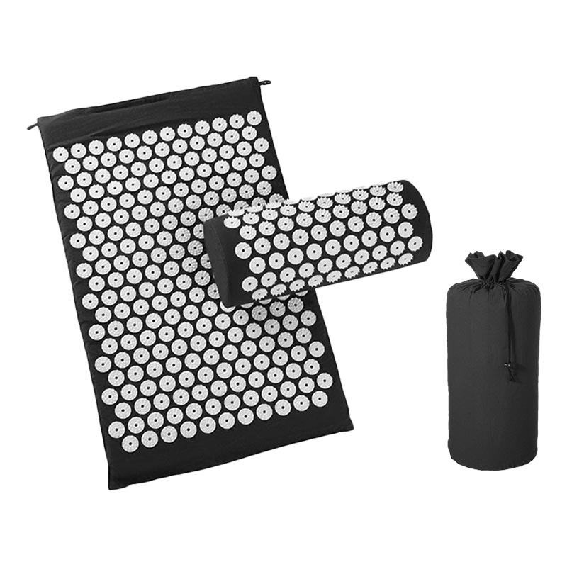 Massage-Mat-Acupressure-Mat-Lotus-Spike-Relieve-Back-Body-Pain-Spike-Applicator-Kuznetsov-Yoga-Mat-Bag-Массаж-Диванная-подушка