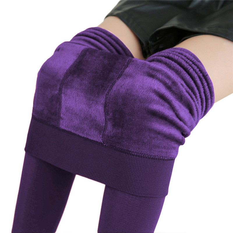 Warme-Fleece-Leggings