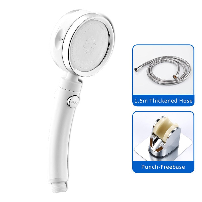 Handheld-Shower-Head-High-Pressure-5-Function-Adjustable-Bath-Shower-Jets-with-On/Off-Pause-Switch-Removable-Filter-with-Hose