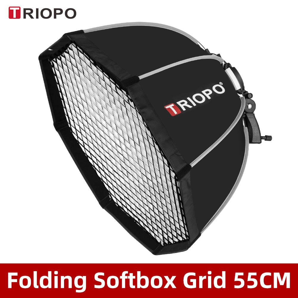 Triopo-55cm-65cm-90cm-120cm-Speedlite-Portable-Octagon-Umbrella-Softbox-+-Honeycomb-Grid-Outdoor-Flash-Soft-Box-for-Canon-Godox