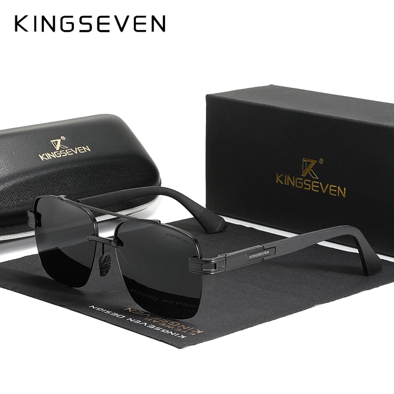 KINGSEVEN Sonnenbrille polarisiert Gradient Retro Brillen