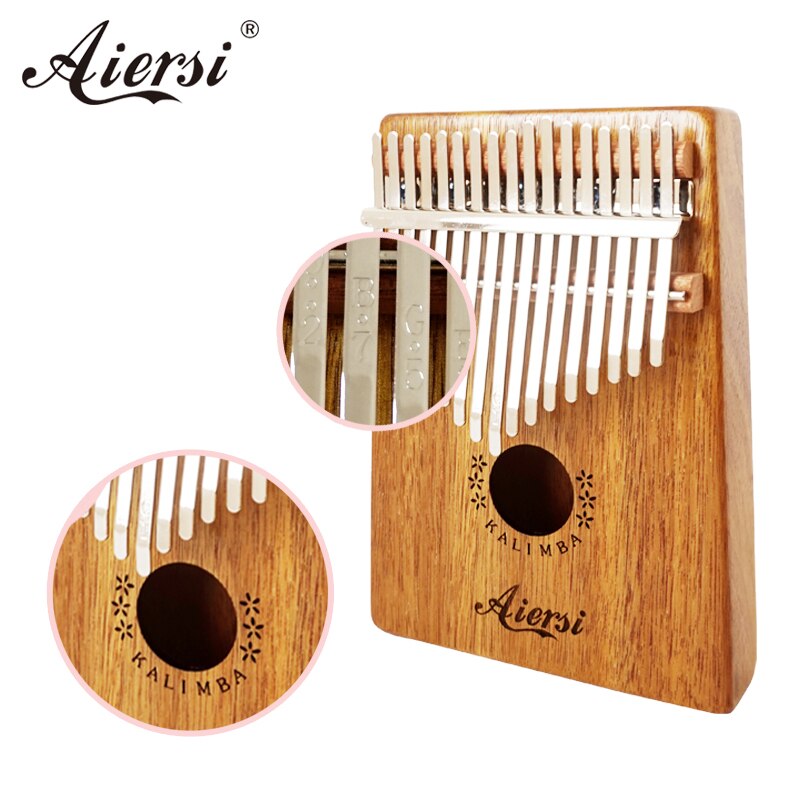 Aiersi-Solid-Koa-17-Keys-Gecko-Kalimba-Thumb-Piano-Calimba-Musical-gift-with-Song-instruction-book-Tune-Hammer-and-bag
