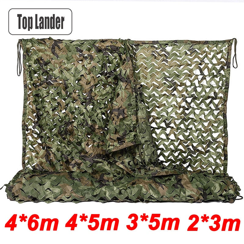 4x5m 2x3m Military Camouflage Net Camouflage Net Army Nets Shade Mesh Hunting Outdoor Camping Tent