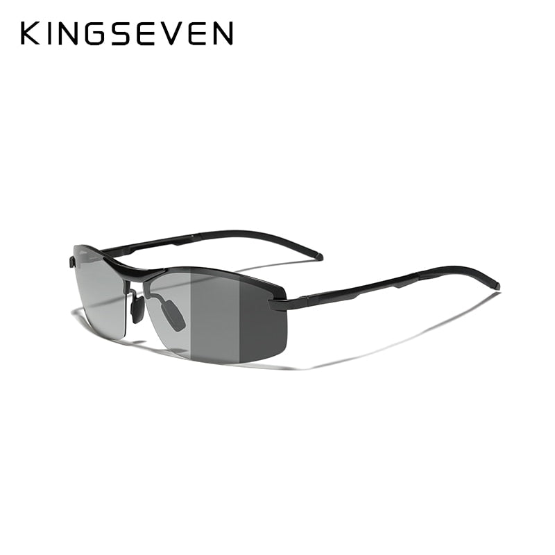 KINGSEVEN Alu Photochromic Sonnenbrille Polarisiert Herren Chamäleon Brille Männlich Sonnenbrille Tag Nacht Vision Autofahren