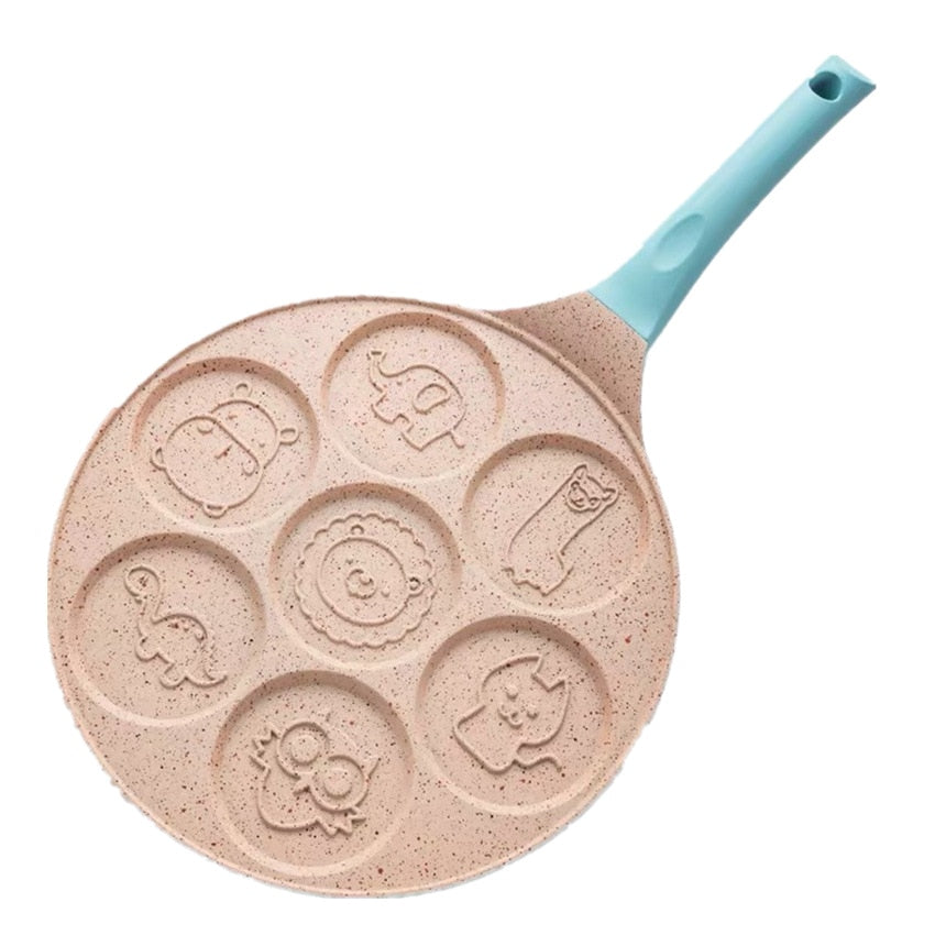 Seven-hole-breakfast-pan-multi-function-wheel-pancake-pan-small-frying-pan-egg-dumpling-non-stick-frying-pan-egg-frying-mould