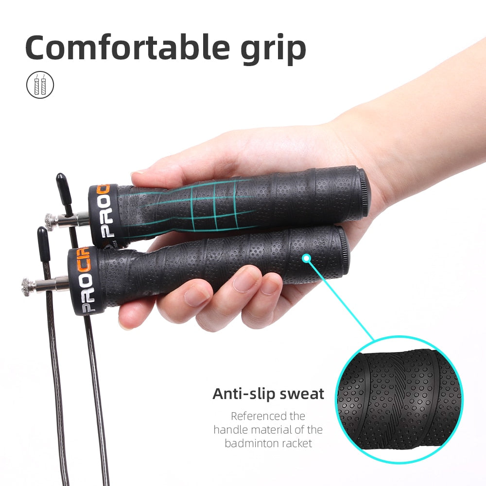 Crossfit-Jump-Rope-Speed-&-Weighted-Jump-Ropes-Adjustable-Wire-Skipping-Rope-with-Extra-Cable-Ball-Bearings-Anti-Slip-Handle
