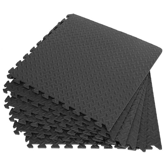 Bodenmatte-Fitness-12-Stück—30*30cm-EVA-Leaf-Grain