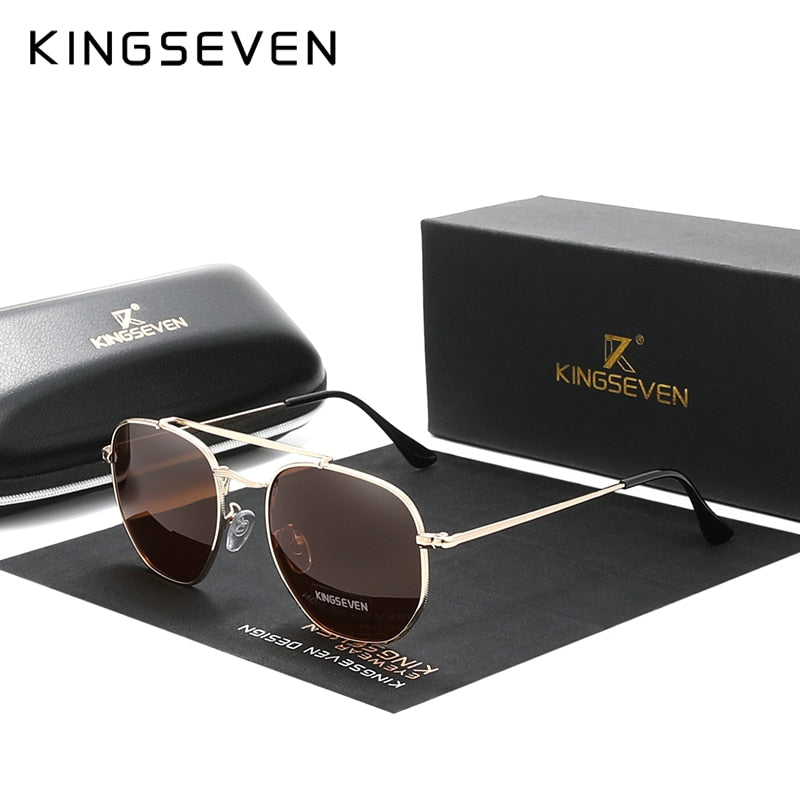 KINGSEVEN Vintage Sunglasses Polarized N7748