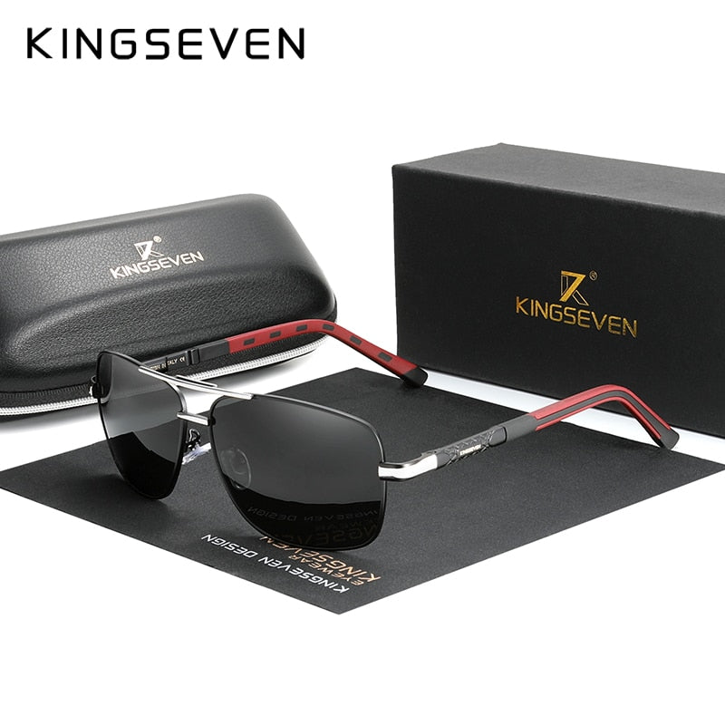 KINGSEVEN Aluminum Pilot Sunglasses Polarized