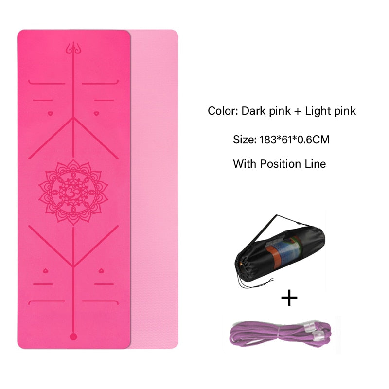 TPE-Yoga-Double-Layer-Non-Slip-Mat-Yoga-Exercise-Pad-with-Position-Line-For-Fitness-Gymnastics-and-Pilates