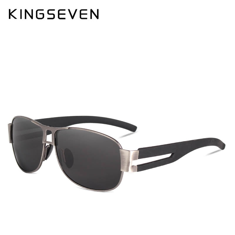 KINGSEVEN Herren Sonnenbrille Luxus Aluminium polarisiert EMI abwehrend N7806