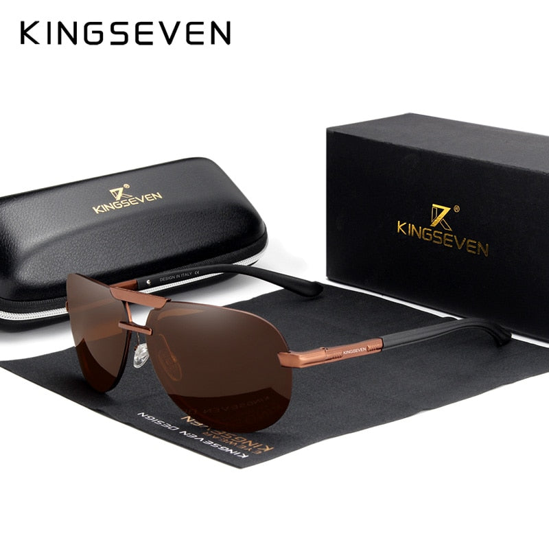 KINGSEVEN Sunglasses Polarized Pilot Aluminum+TR90 UV400