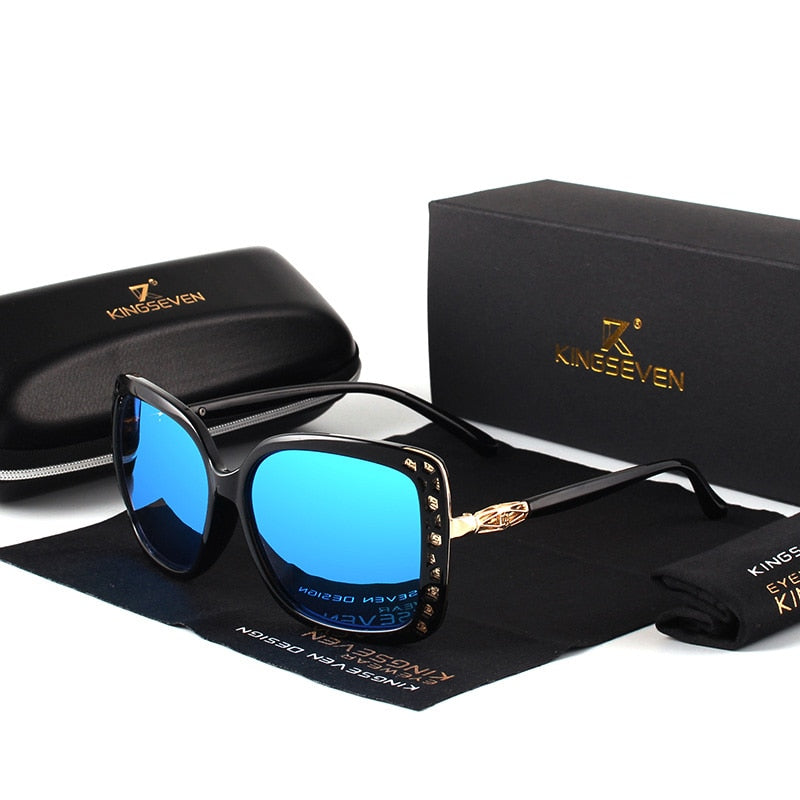 KINGSEVEN Women's Designer Sunglasses, Retro 7215