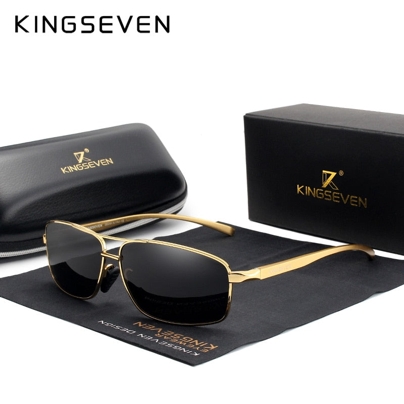 KINGSEVEN Retro Designer Herren Sonnenbrille quadratisch UV400 N7088