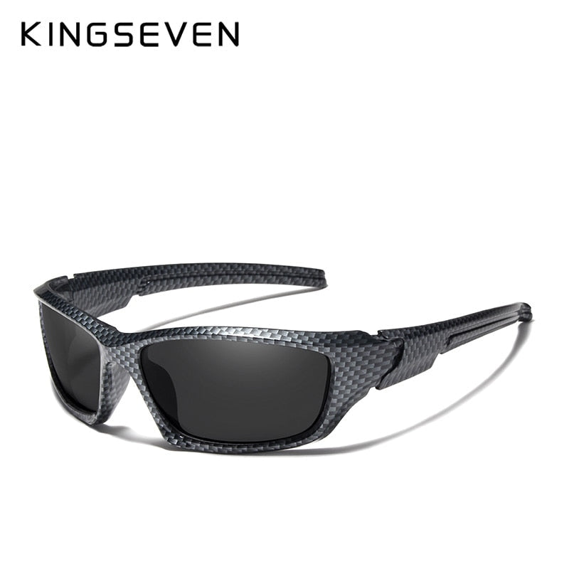 KINGSEVEN Sunglasses TR90 Polarized Men Carbon Fiber Frame
