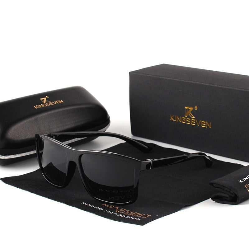 KINGSEVEN Vintage Sonnenbrille Männer UV400 quadratische Brille Fahren Reisen Gafas S730