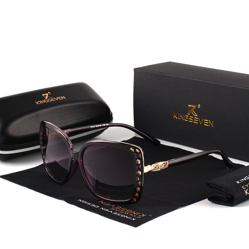 KINGSEVEN Women's Designer Sunglasses, Retro 7215