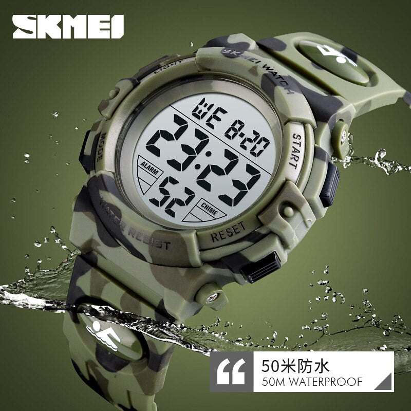 SKMEI-Military-Kids-Sport-Watches-50M-Waterproof-Electronic-Wristwatch-Stop-Watch-Clock-Children-Digital-Watch-For-Boys-Girls