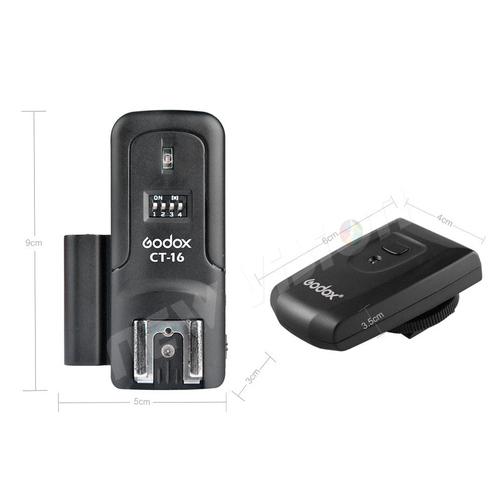 Godox-CT-16-16-Channels-Wireless-Radio-Flash-Trigger-Transmitter-+-2x-Receiver-Set-for-Canon-Nikon-Pentax-Studio-Speedlite-Flash
