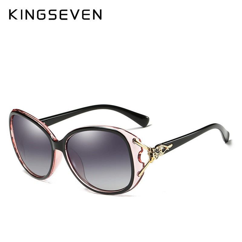 KINGSEVEN HD Sunglasses Women Polarized Retro Large Frame