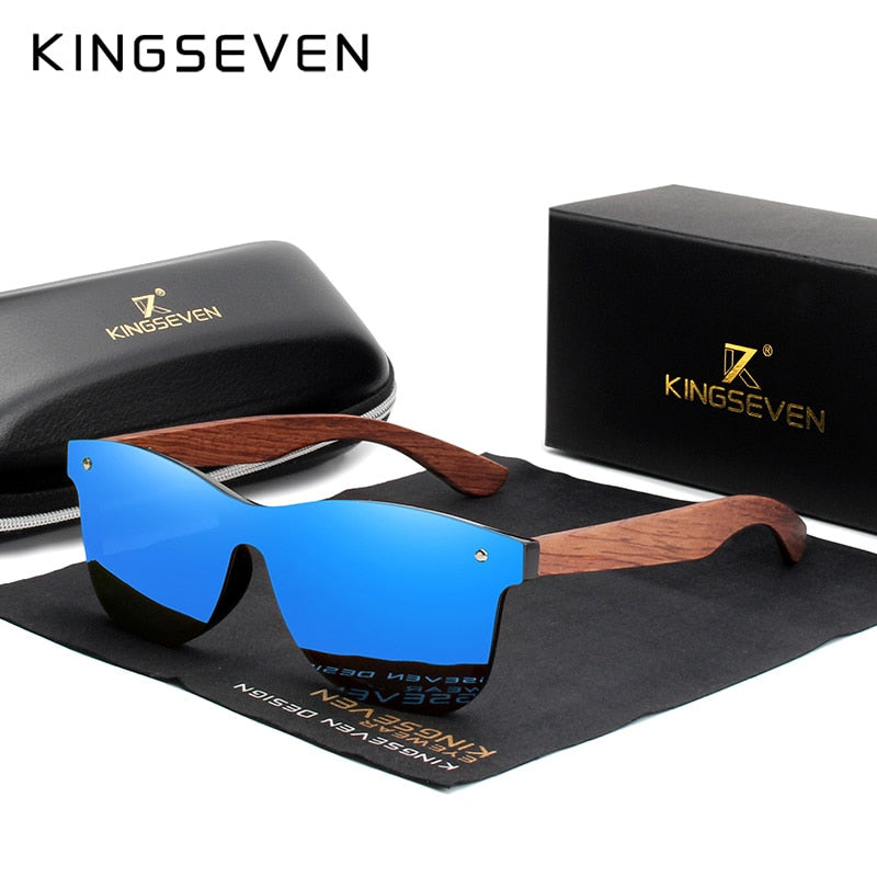 KINGSEVEN Holz-Sonnenbrille polarisiert