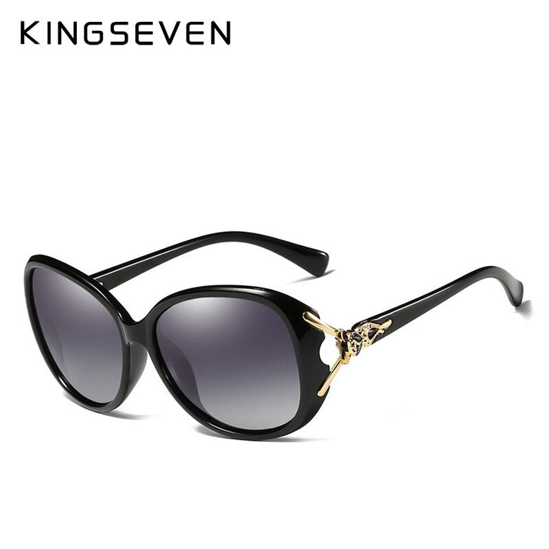 KINGSEVEN HD Sunglasses Women Polarized Retro Large Frame