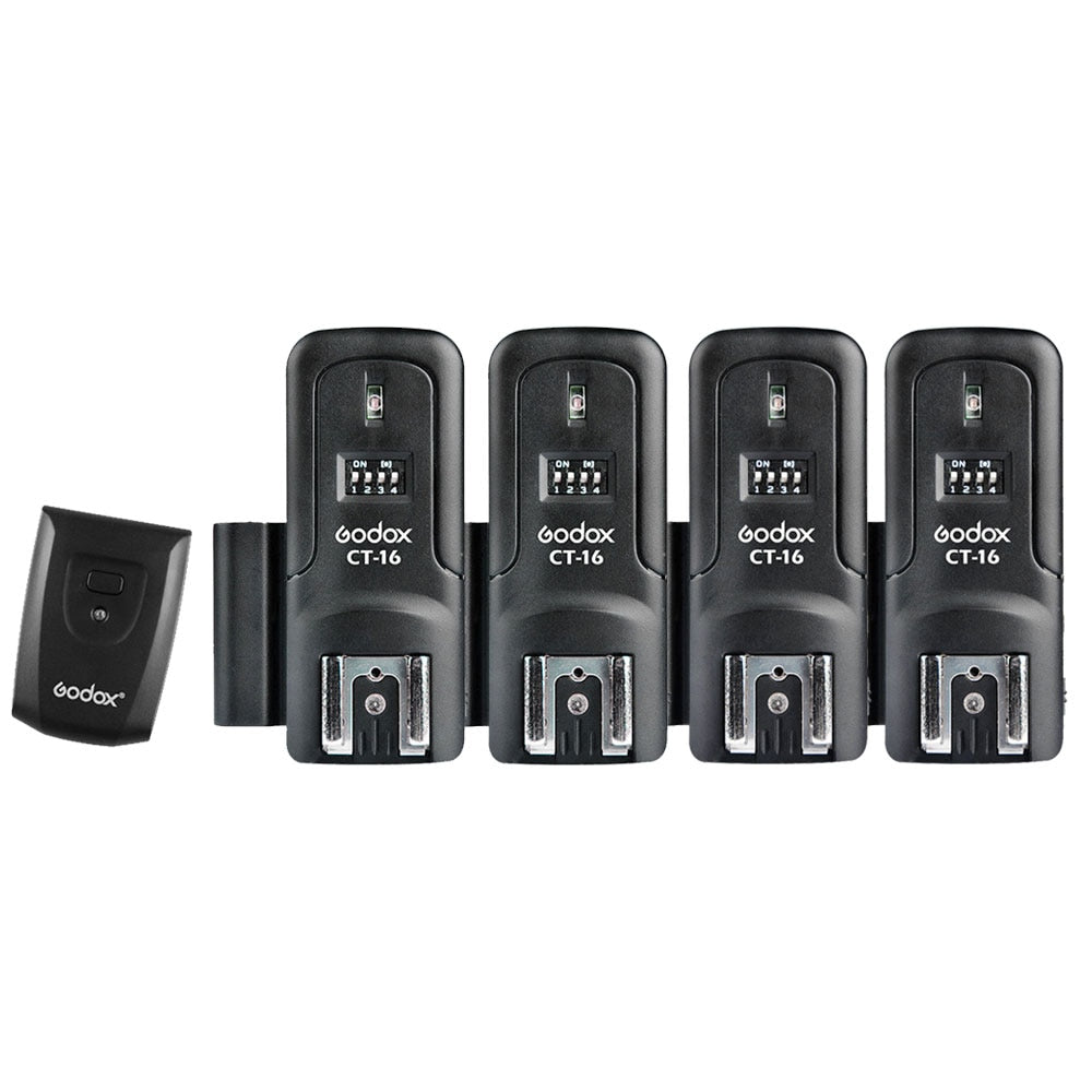 Godox-CT-16-16-Channels-Wireless-Radio-Flash-Trigger-Transmitter-+-2x-Receiver-Set-for-Canon-Nikon-Pentax-Studio-Speedlite-Flash
