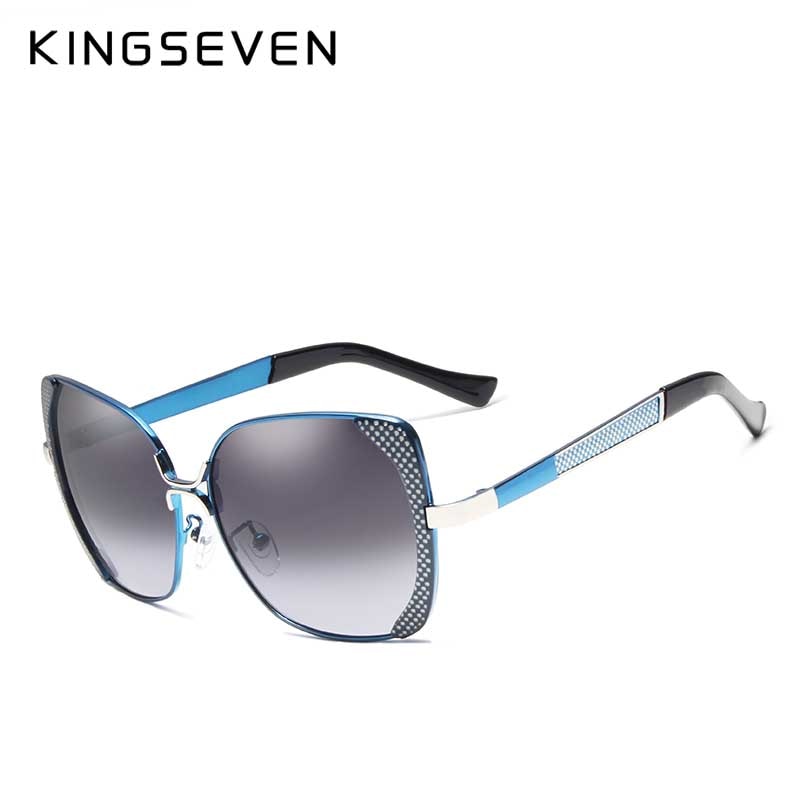 KINGSEVEN Luxus Sonnenbrille Damen Gradient Schmetterling Vintage Eyewear